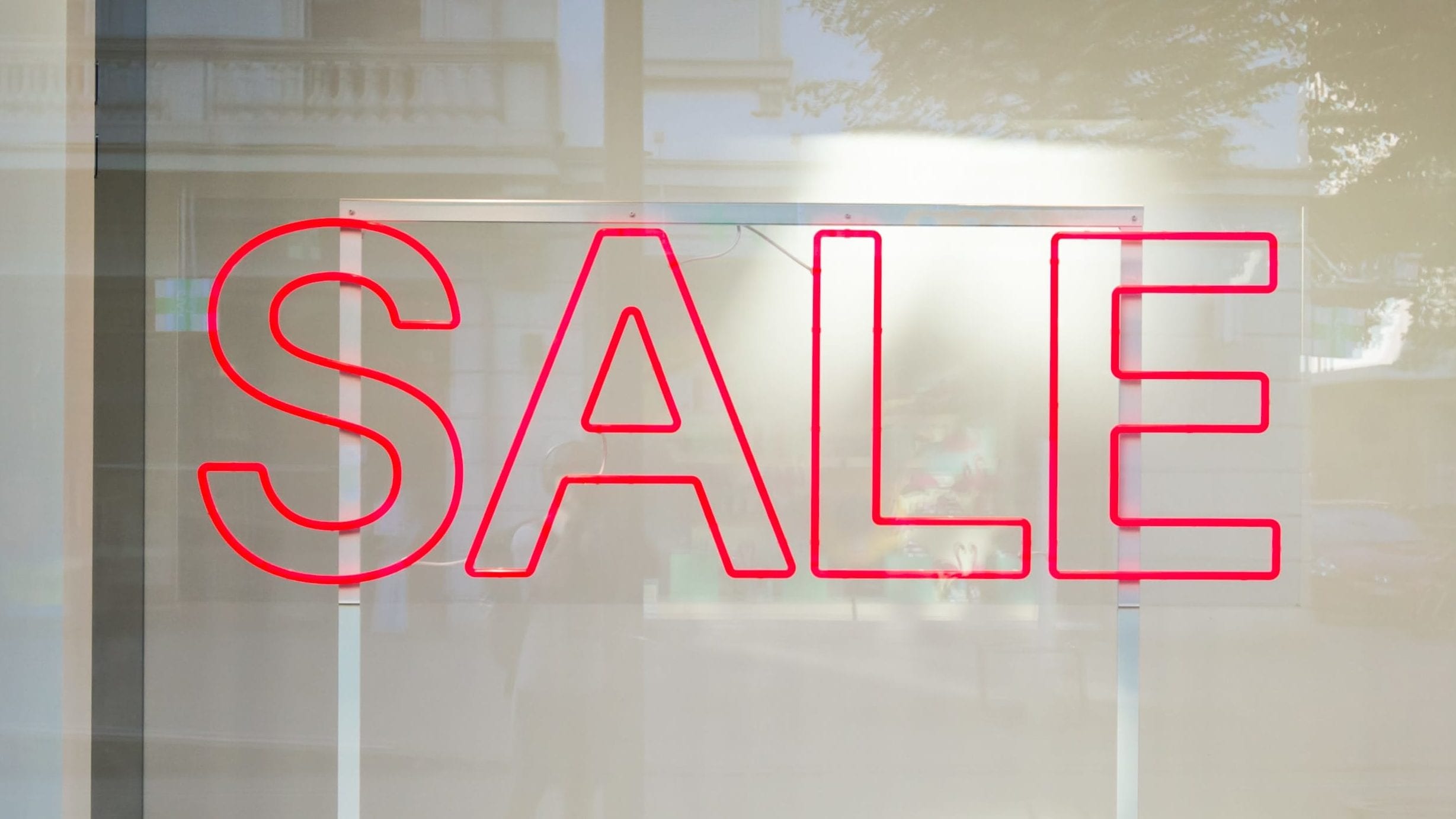 SALE sign